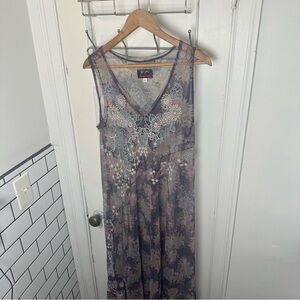 Johnny Was Multicolor Embroidered Maxi Dress